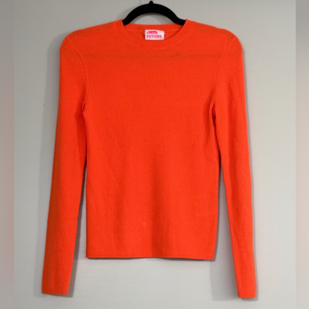 Orange Crew Neck Sweater